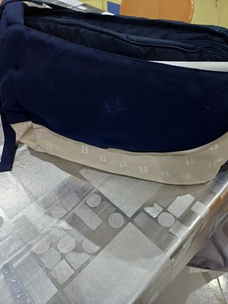 Borsone Chicco blu e panna.