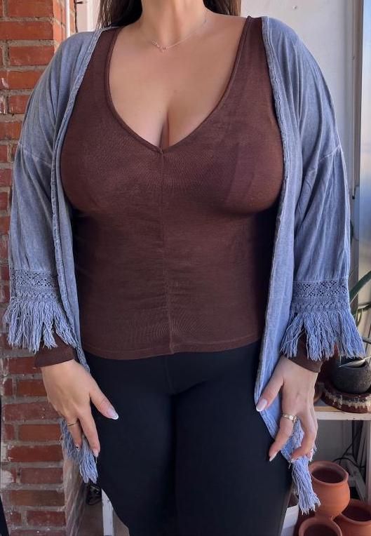 Kimono Cárdigan con Flecos Pibernat