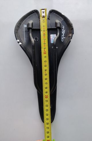 Sillín carbono bicicleta 104 gr Aspide