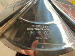 Conjunto tubos chimenea acero inox. 175mm simple