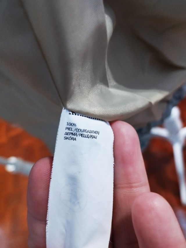 Cazadora de piel de Blanco