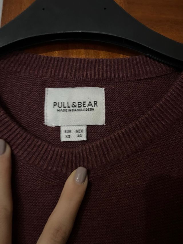 jersey bourdeos de Pull & Bear