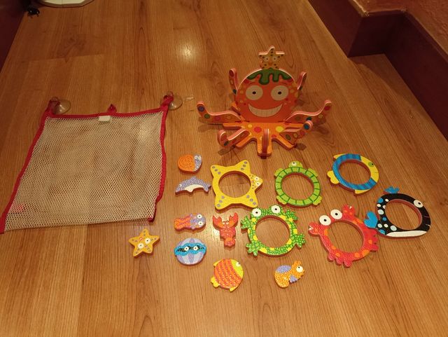 Pulpo juguete de baño