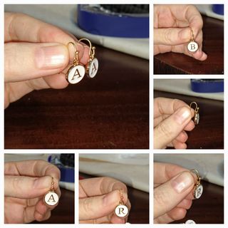 Pendientes inicial nombre letras Nuevos