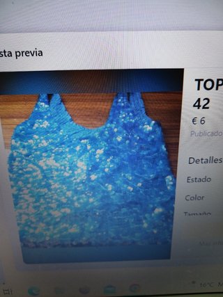 TOP LENTEJUELAS GRAN MODA