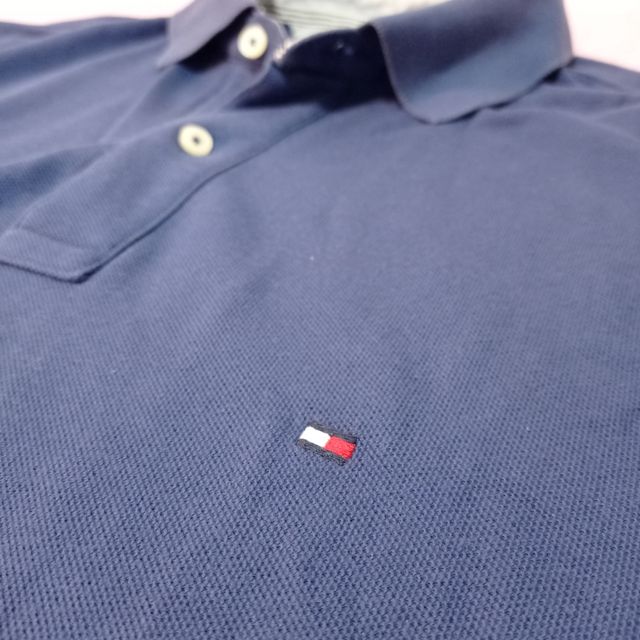 Polo Tommy Hilfiger azul marino vintage
