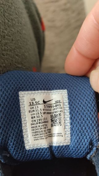 Zapatillas de niño marca Nike Air