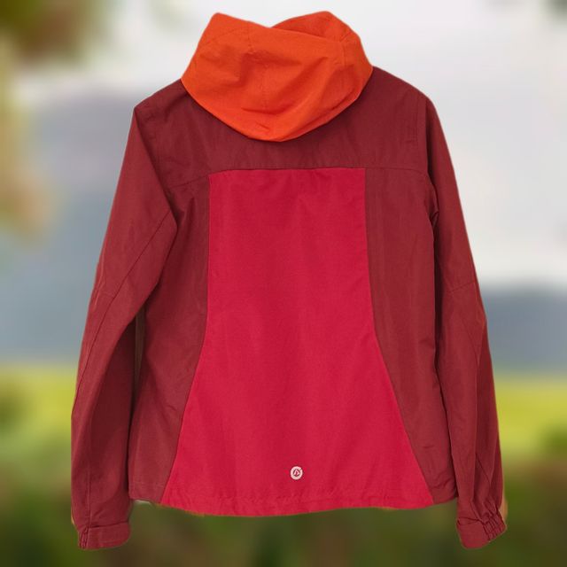 Chubasquero granate y naranja🧡