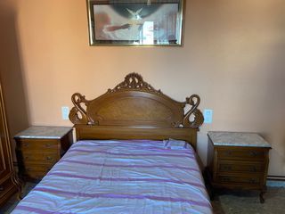 dormitorio matrimonio madera maciza