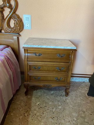 dormitorio matrimonio madera maciza