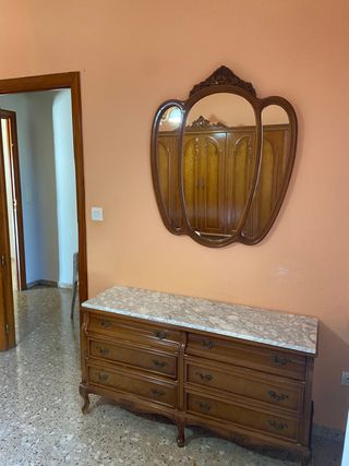 dormitorio matrimonio madera maciza