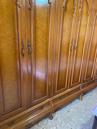 dormitorio matrimonio madera maciza