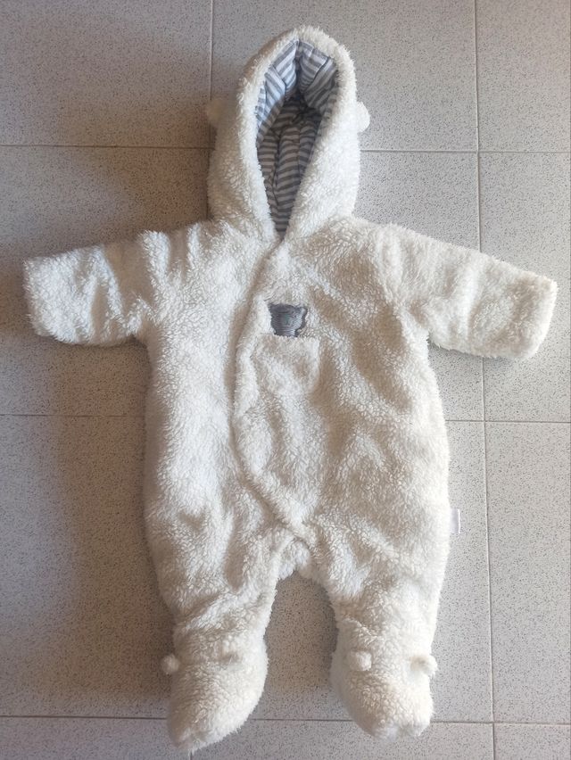 Mono de nieve para bebé 3-6 meses.