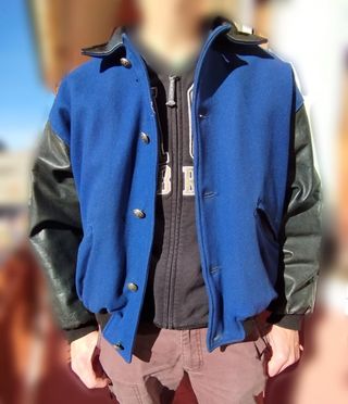 GIUBBOTTO ANNI 90 IN PANNO E PELLE