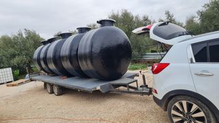 Depósitos enterrar agua