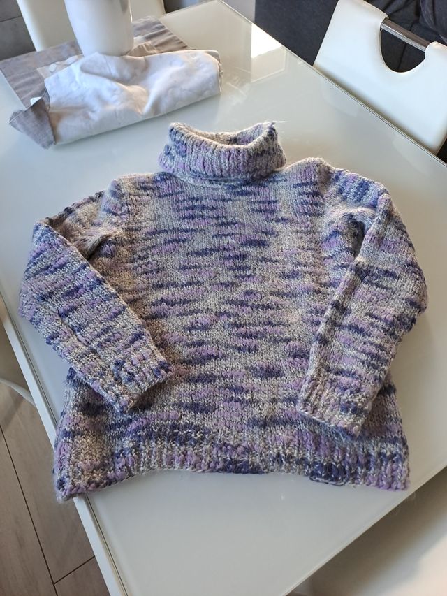 maglione lana fatto a mano