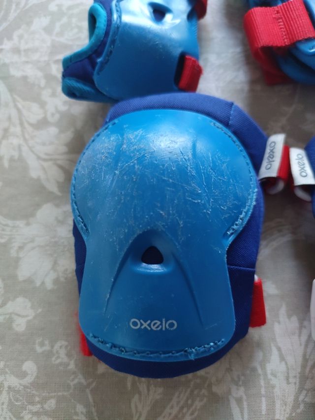 Protectores patines oxelo color azul