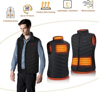 Chaleco Calefactable talla XL con batería 10000mAh