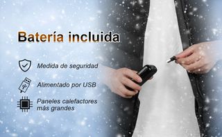 Chaleco Calefactable talla XL con batería 10000mAh