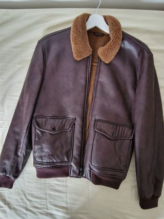 Cazadora cuero River Island