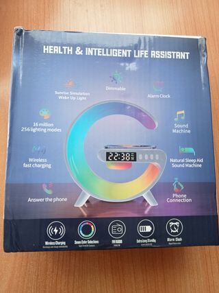 Lampara LED inteligente con altavoz