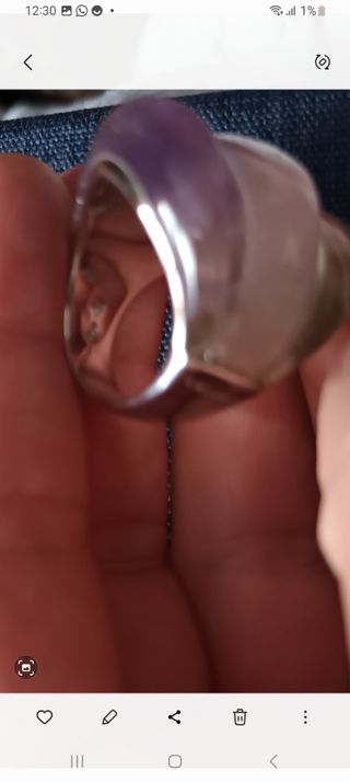 ANILLO LUXENTER, PLATA MACIZA Y CUARZOS