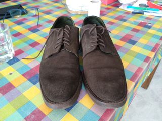Zapatos ante marrón 43