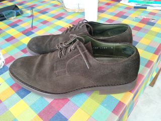 Zapatos ante marrón 43