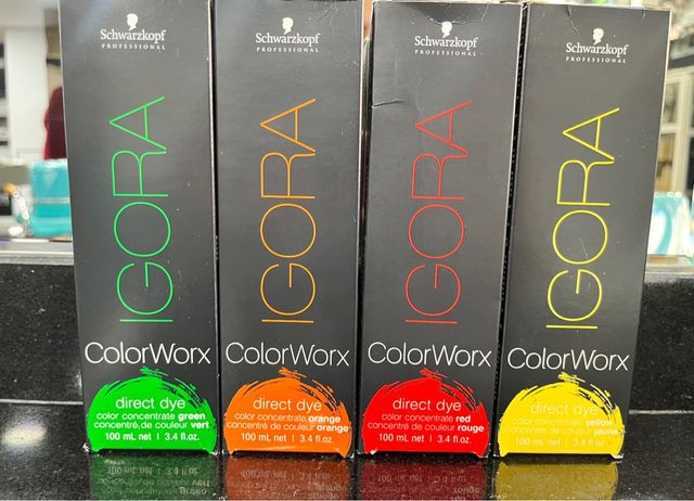 Pigmentos de cor de fantasia direta