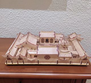 Maqueta decoración Palacio chino.