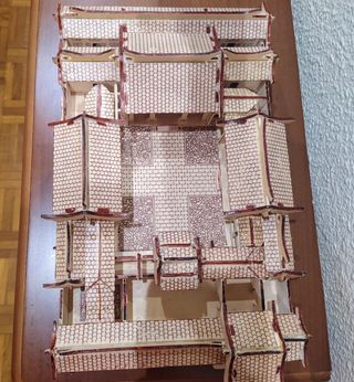 Maqueta decoración Palacio chino.