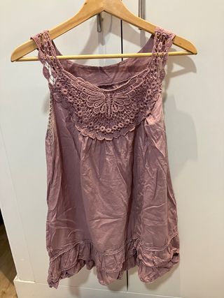 Blusa morada de tirantes