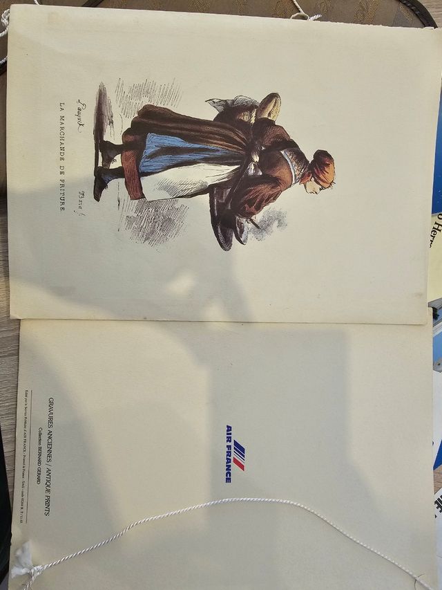 Carpeta folletos vintage Concorde airFrance