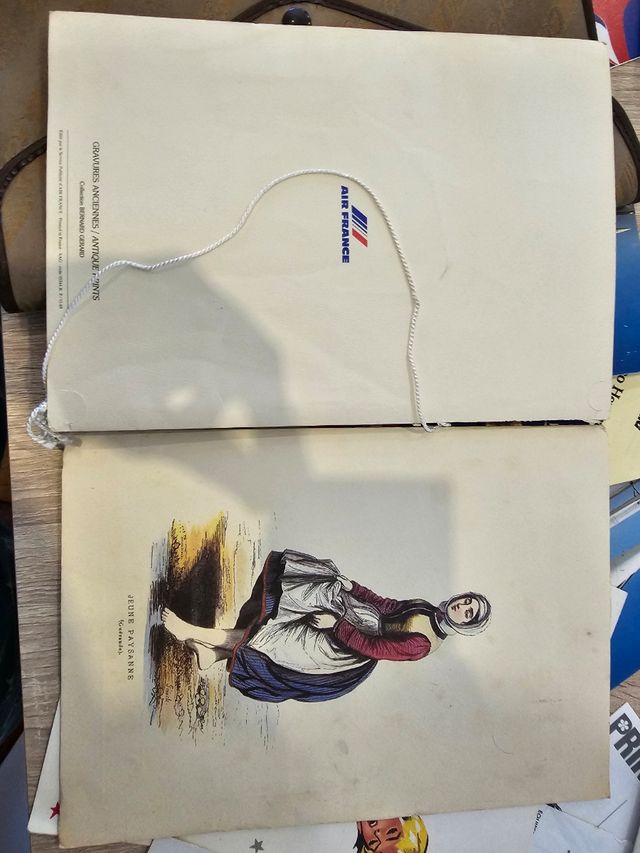 Carpeta folletos vintage Concorde airFrance