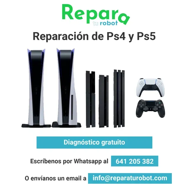 Reparación de consolas - Ps4 y Ps5 - Sony