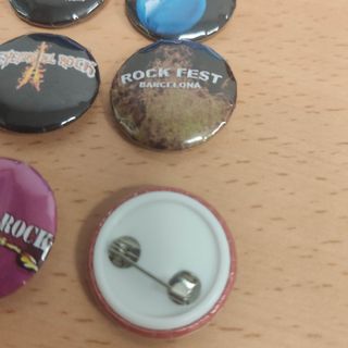 Lote 12 chapas Rock heavy broche pins