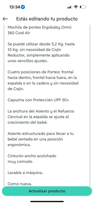 mochila portabebes ergobaby omni360 cool air