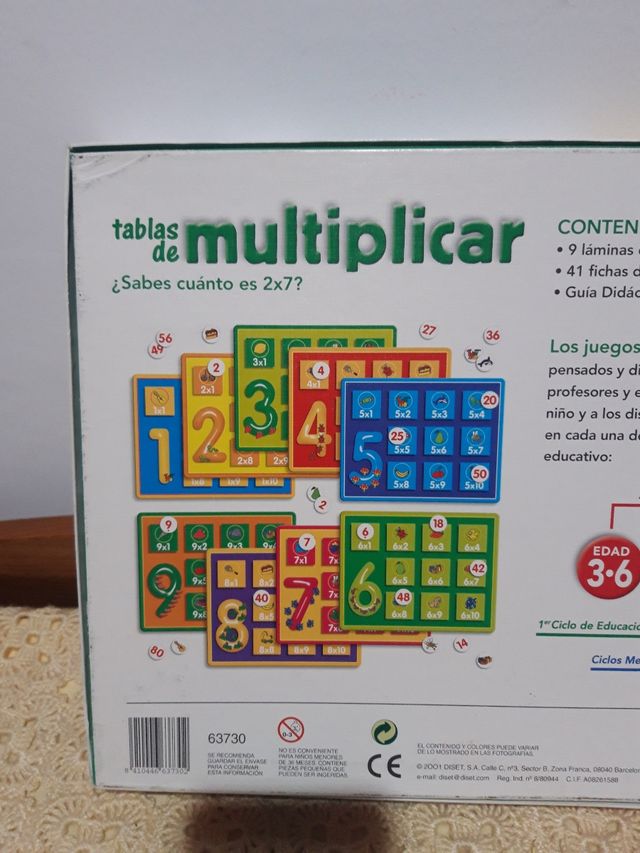 Juego tablas de multiplicar