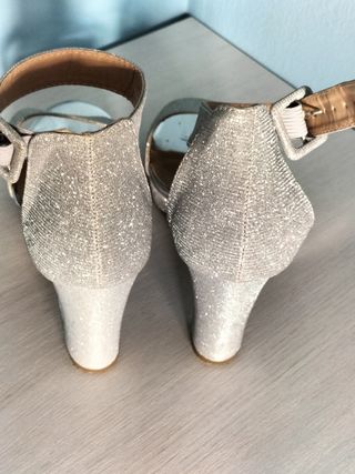 Tacones fiesta + bolso + cinturón