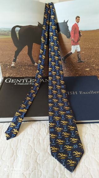 Corbata Celine caballos Seda