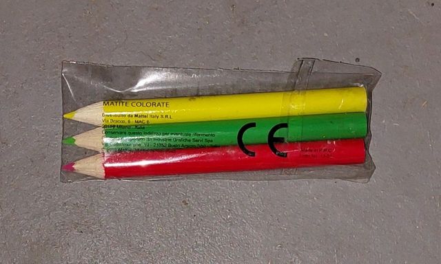 25 Set pastelli da 3 colori