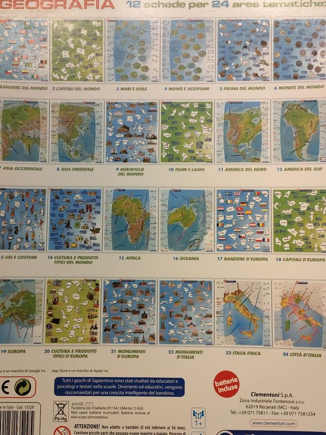 Sapientino geografia Clementoni 7+