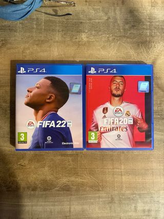Juegos FIFA 20 y 22 PS4