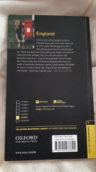 Libro lecura "England"