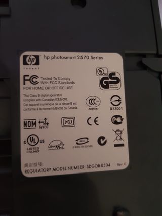 Impresora HP Photosmart 2570 All-in-One series