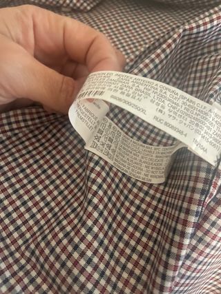 Camisa Hombre a cuadros XL