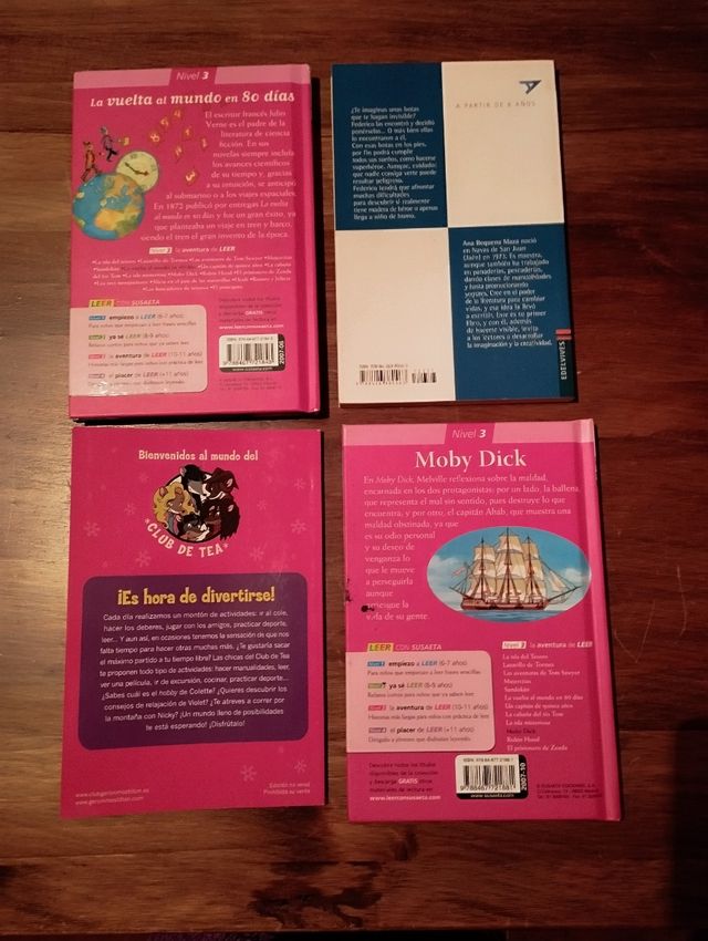 Lote 4 libros infantil/juvenil.