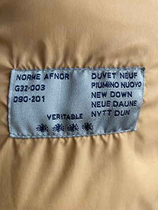 Piumino lungo beige tg. S