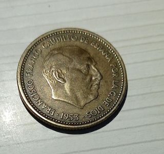 Moneda franco 2,50 pesetas 1953 *56