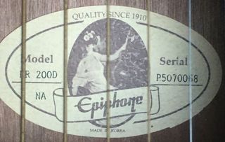 GUITARRA GIBSON EPIPHONE PR200D Y FUNDA